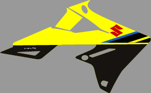 Suzuki RMZ Stock 20 shroud graphics