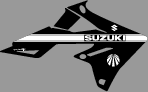 Suzuki RMZ Throwback shroud graphics
